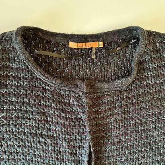 Belldini Women's Open Cardigan Jacket Black Long Sleeve Sweater w/Pockets Size M - Picture 2 of 9
